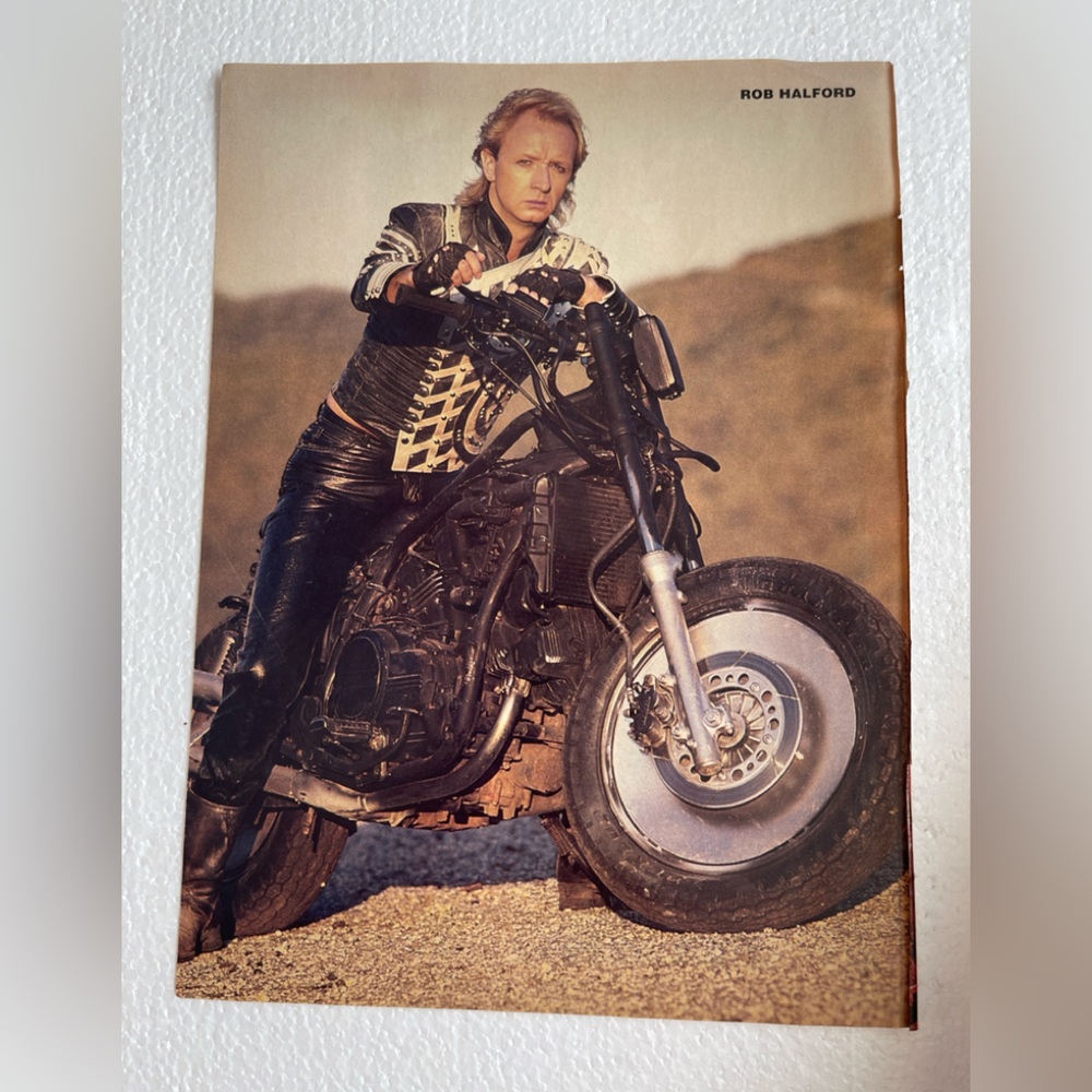 Vintage Judas Priest Rob Halford pinup